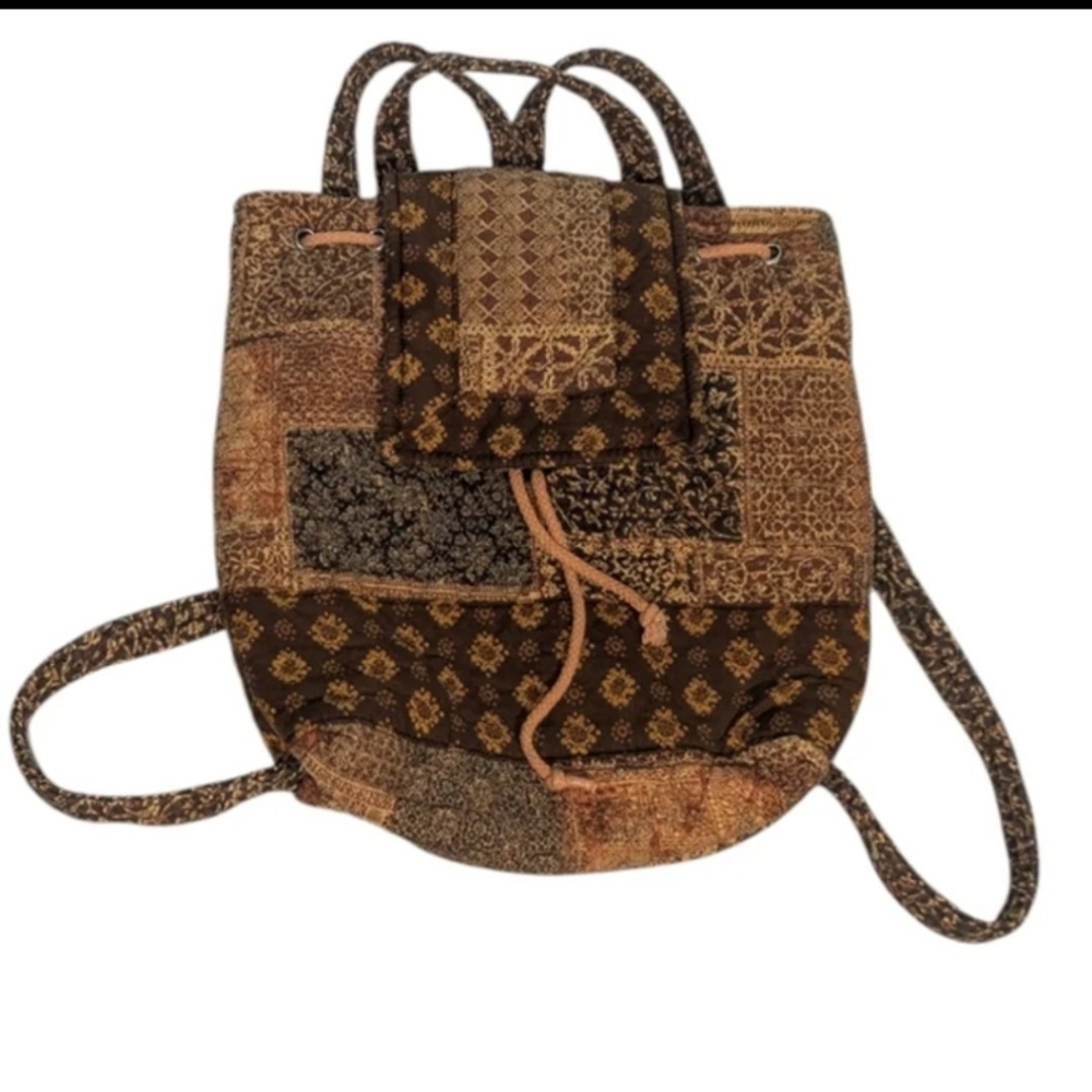 Quilted Backpack Purse